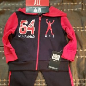 18 month 2 piece hooded fleece jacket set